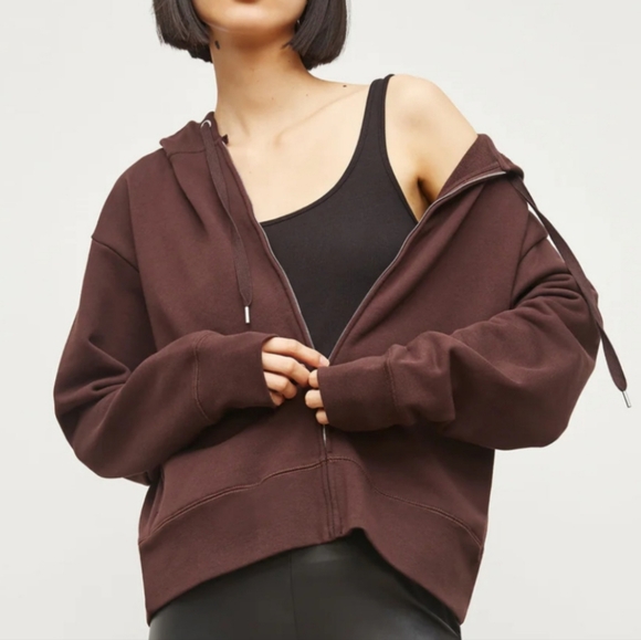MM Lafleur Tops - MM LaFleur The Shae Hoodie French Terry in Huckleberry size Small